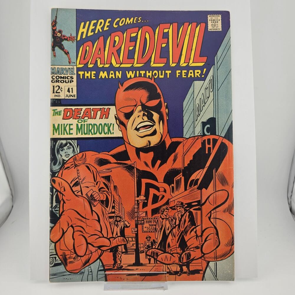 Daredevil #41 (June 1968) features the classic "Death of Mike Murdock"